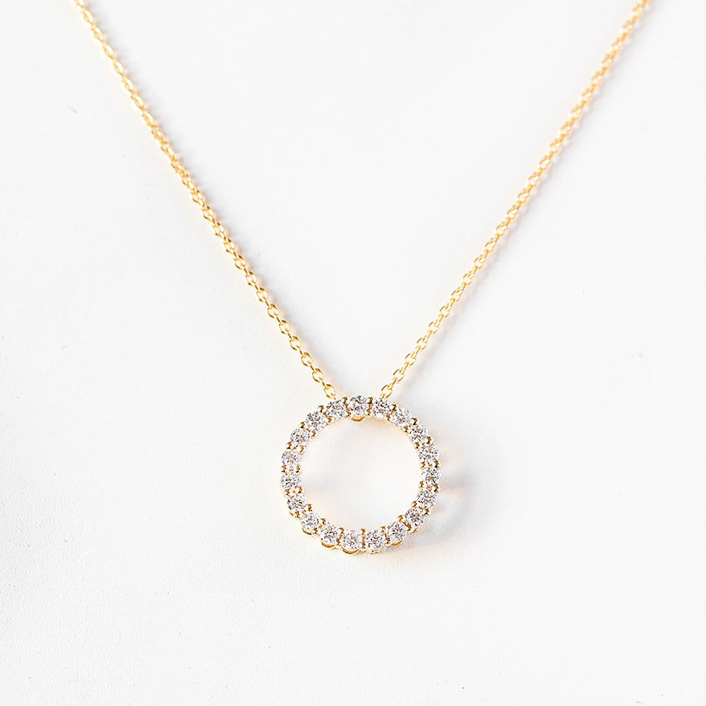 Circle of Life, Lab Diamond Pendant - 0.475ct