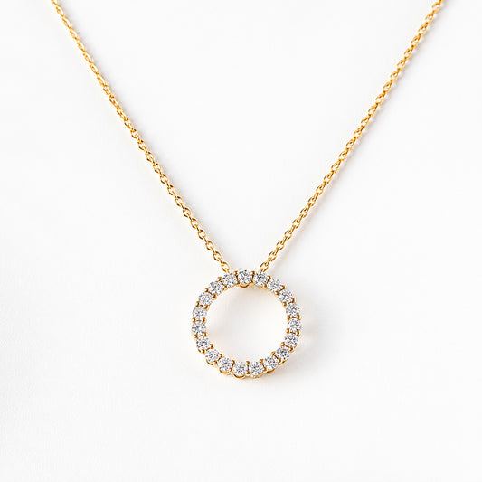 Circle of Life, Lab Diamond Pendant - 0.475ct