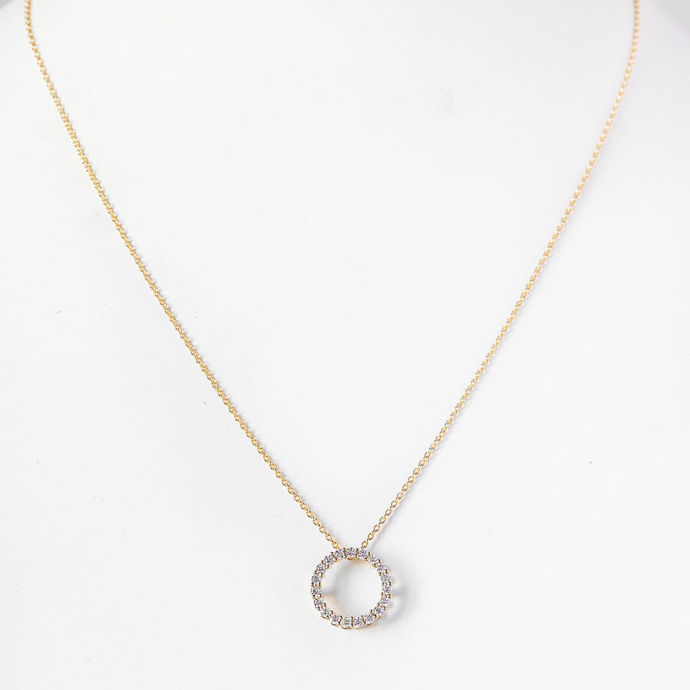 Circle of Life, Lab Diamond Pendant - 0.475ct