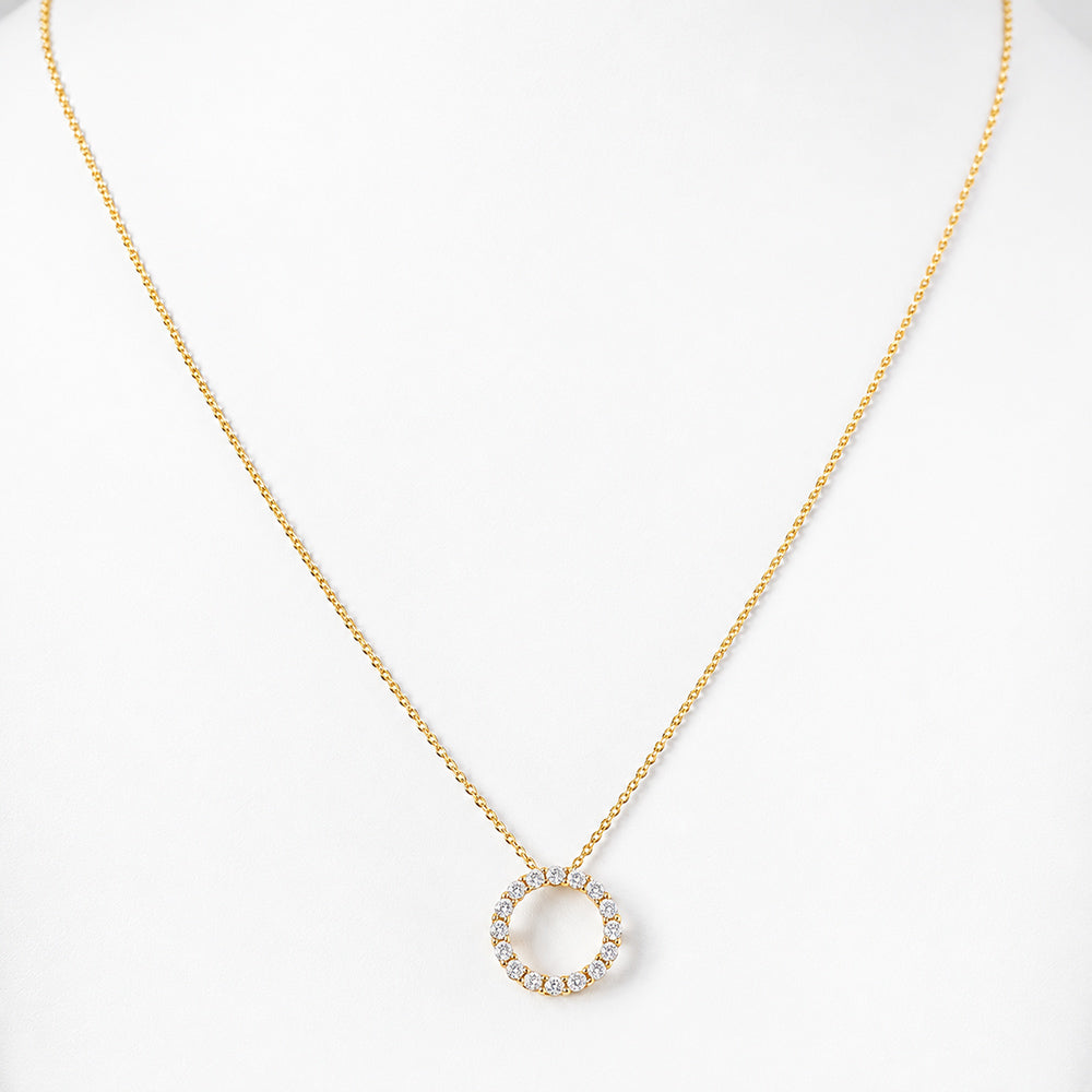 Circle of Life, Lab Diamond Pendant - 0.475ct