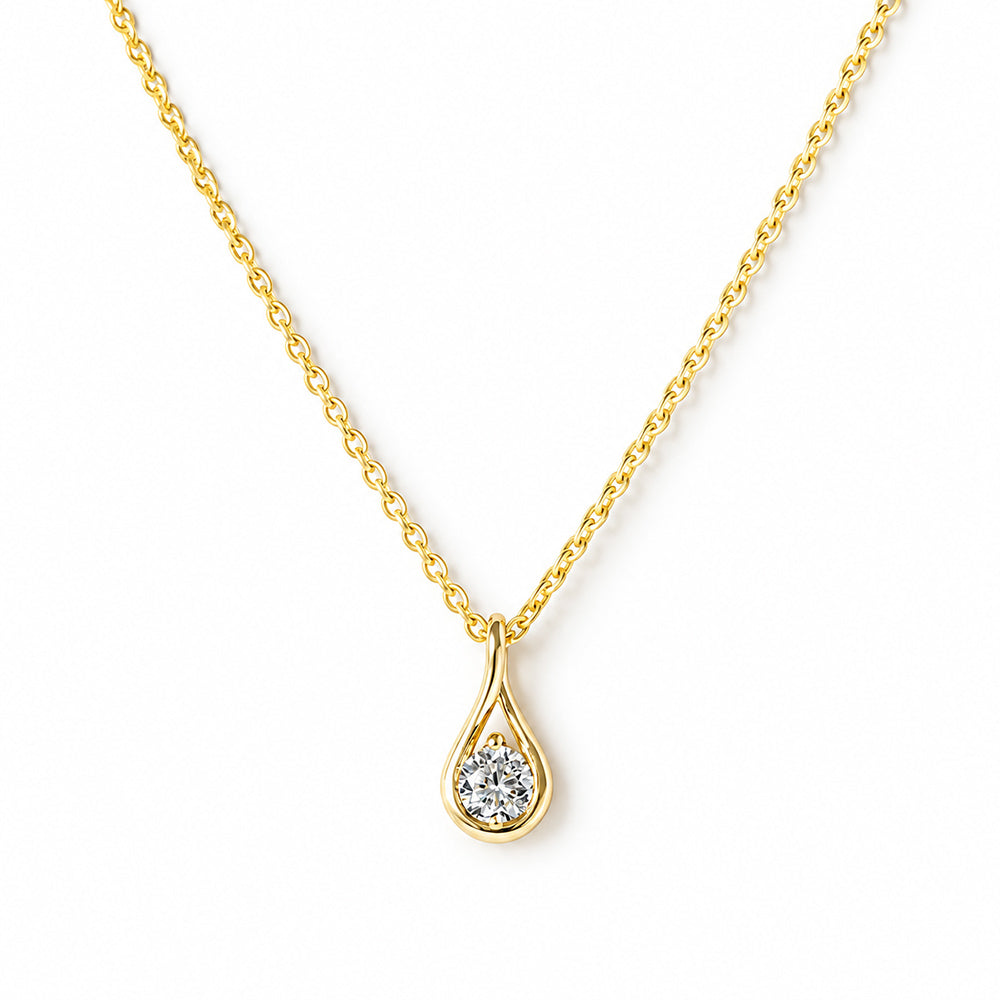 Savannah, a Round cut Lab Diamond Pendant