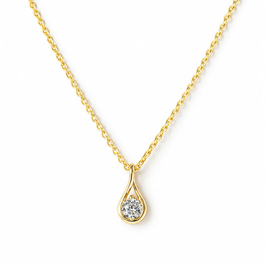 Savannah, a Round cut Lab Diamond Pendant