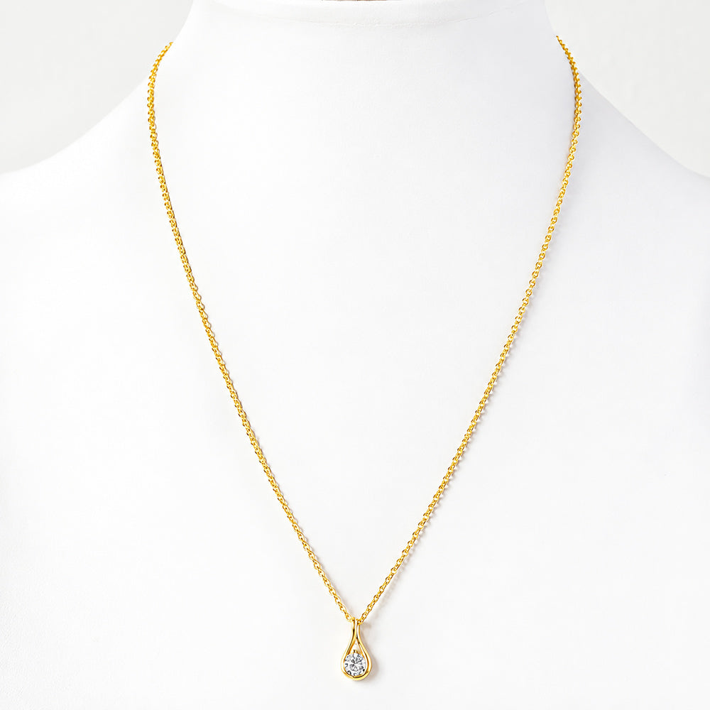 Savannah, a Round cut Lab Diamond Pendant