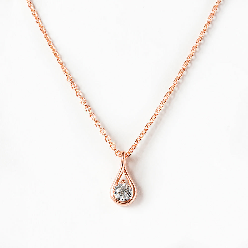 Savannah, a Round cut Lab Diamond Pendant