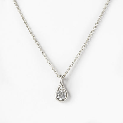 Savannah, a Round cut Lab Diamond Necklace - Victoria's Jewellery