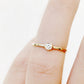 Round Brilliant cut Diamond Promise Ring in Yellow Gold - Victoria's Jewellery