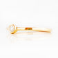 Round Brilliant cut Diamond Promise Ring in Yellow Gold - Victoria's Jewellery