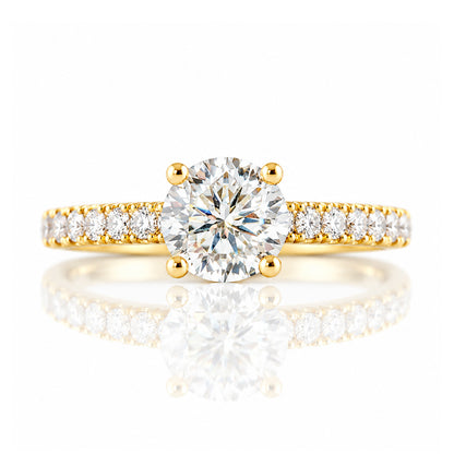 Emma, a Round cut Lab Diamond Ring - 1ct - Victoria's Jewellery
