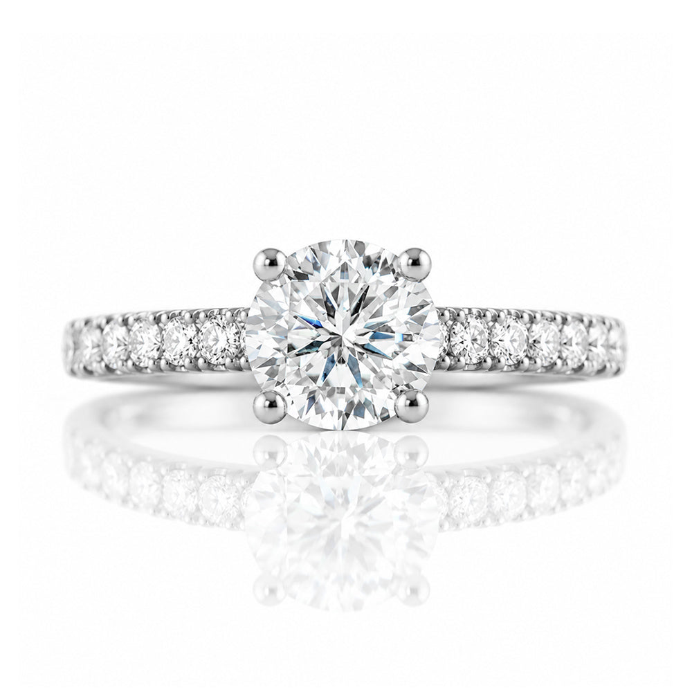 Emma, a Round cut Lab Diamond Ring - 1ct - Victoria's Jewellery