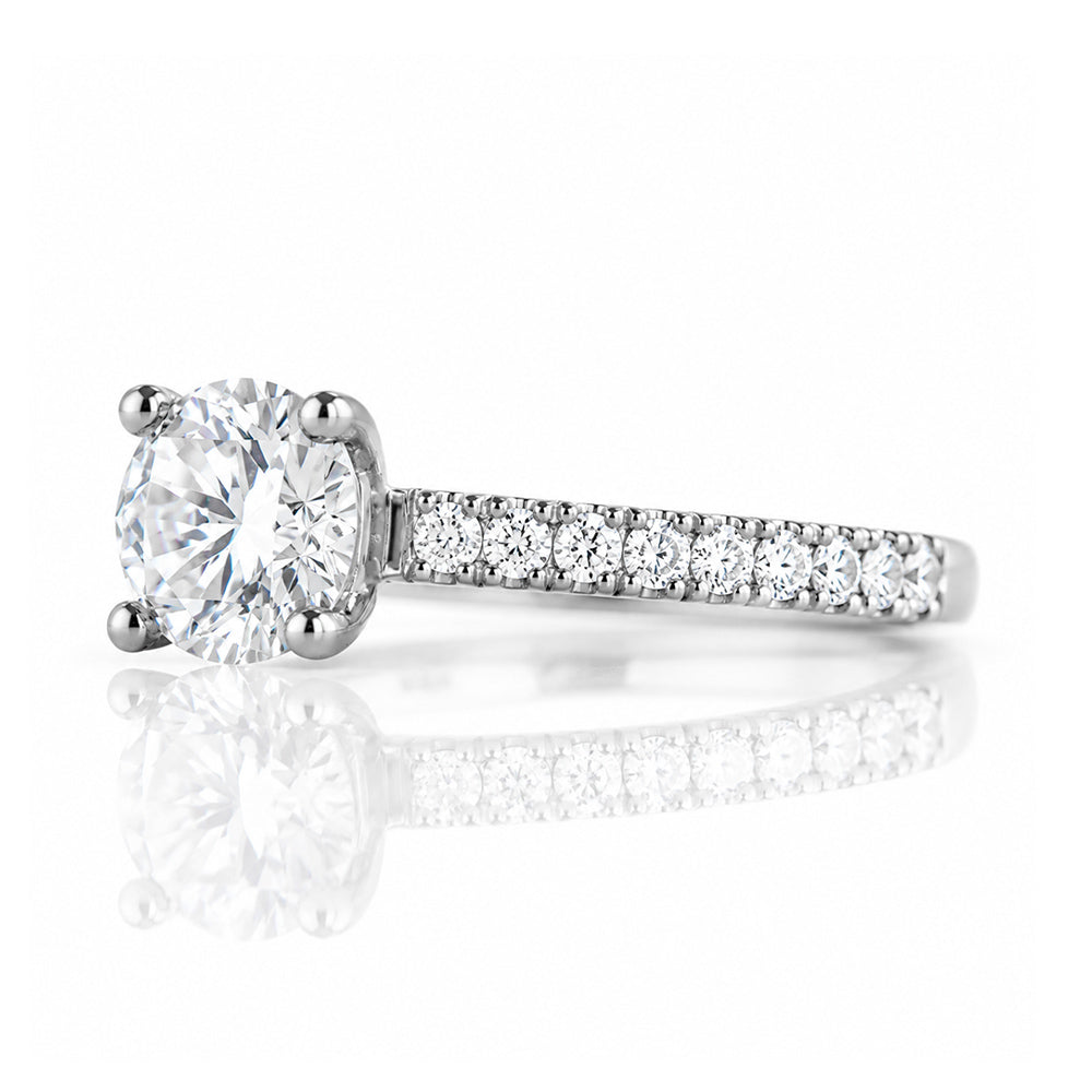 Emma, a Round cut Lab Diamond Ring - 1ct - Victoria's Jewellery