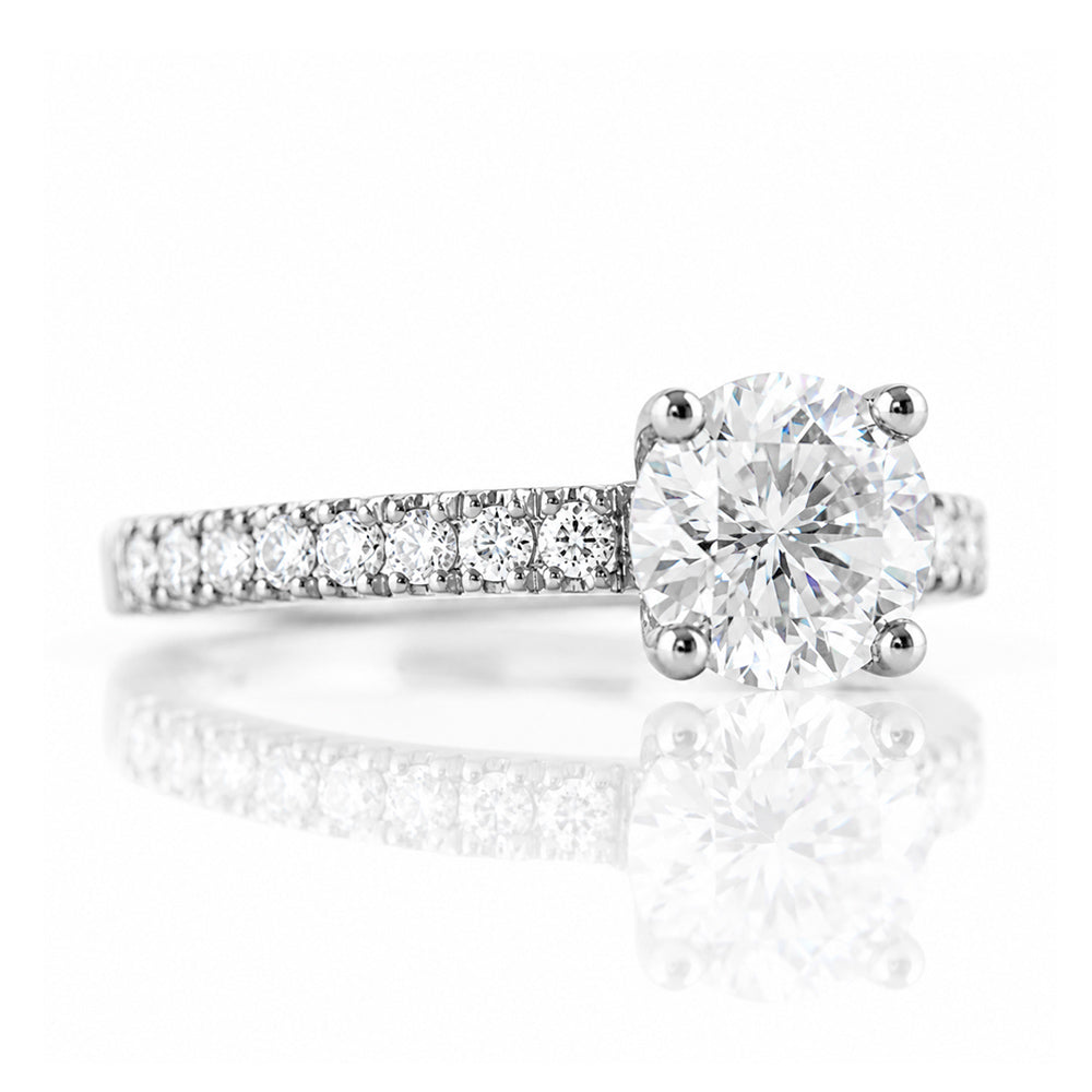 Emma, a Round cut Lab Diamond Ring - 1ct - Victoria's Jewellery