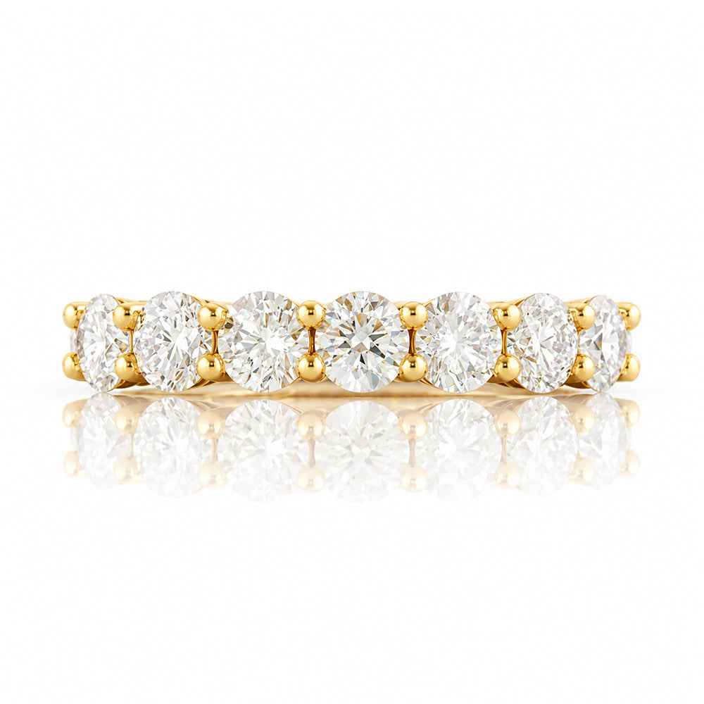 Seven, a Mined Diamond Half Eternity Ring - Victoria's Jewellery