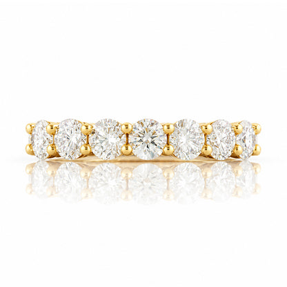 Seven, a Mined Diamond Half Eternity Ring - Victoria's Jewellery