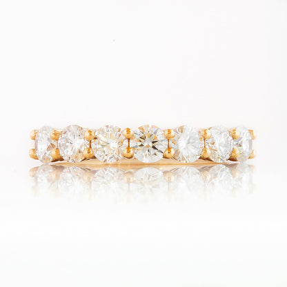 Seven, a Mined Diamond Half Eternity Ring