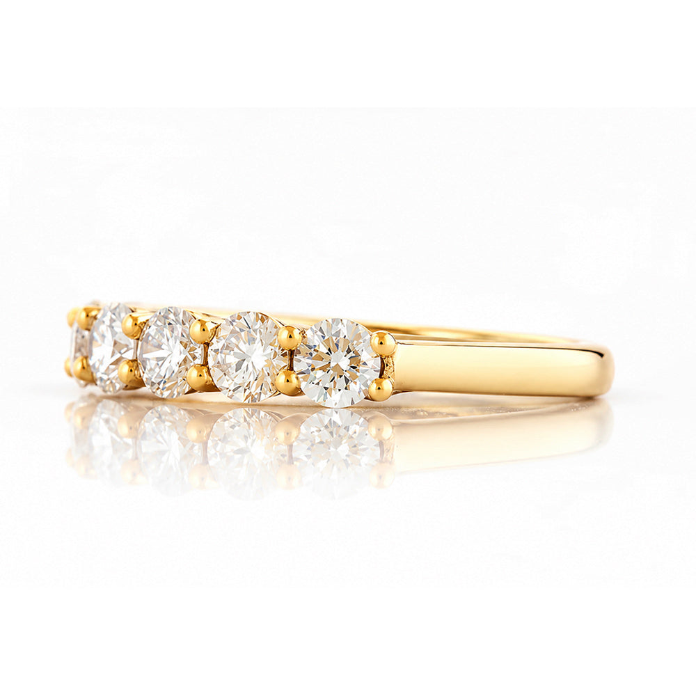 Seven, a Mined Diamond Half Eternity Ring - Victoria's Jewellery
