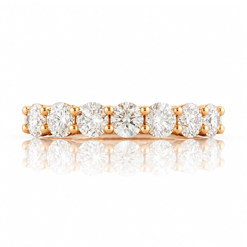 Seven, a Mined Diamond Half Eternity Ring - Victoria's Jewellery