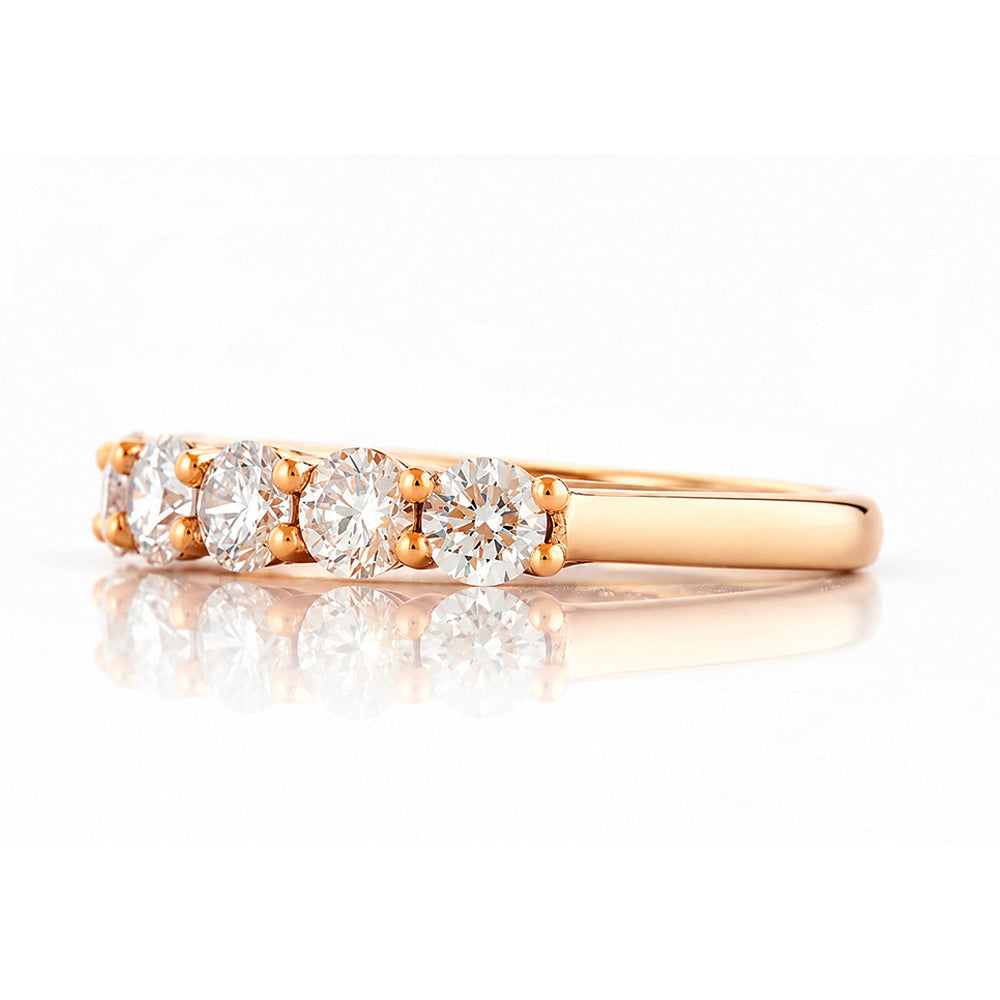 Seven, a Mined Diamond Half Eternity Ring - Victoria's Jewellery