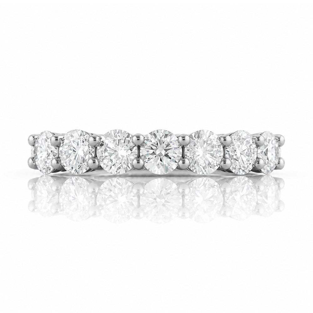 Seven, a Lab Diamond Half Eternity Ring - Victoria's Jewellery
