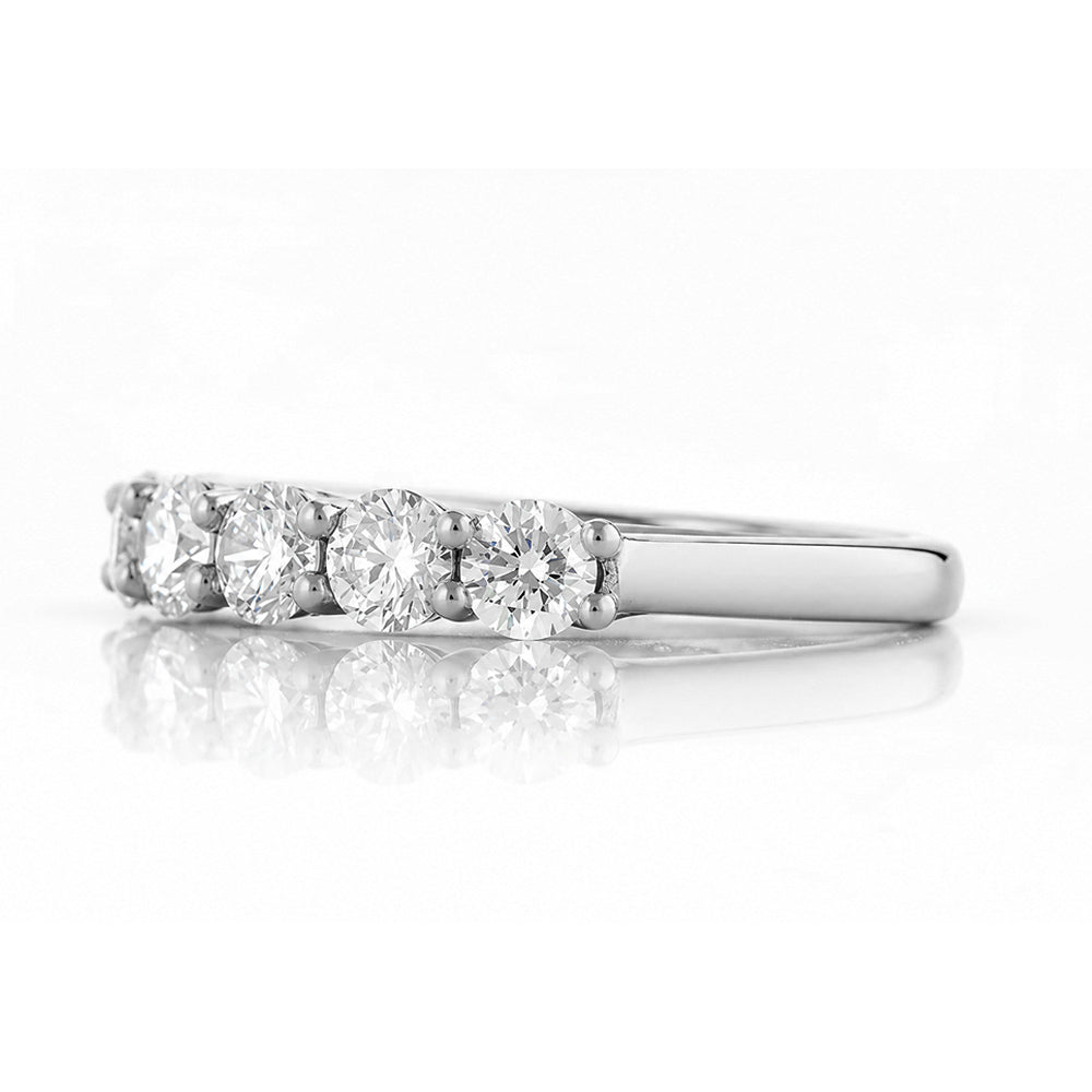 Seven, a Mined Diamond Half Eternity Ring - Victoria's Jewellery
