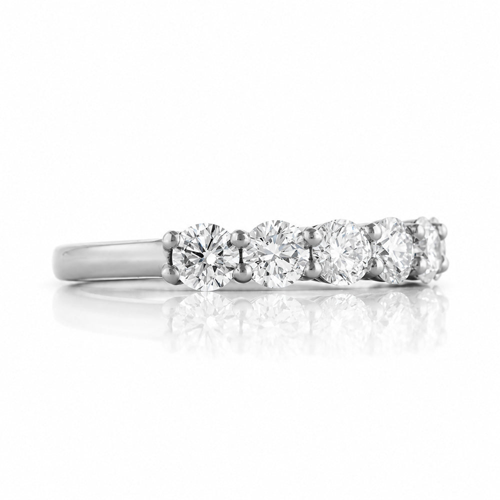 Seven, a Lab Diamond Half Eternity Ring - Victoria's Jewellery
