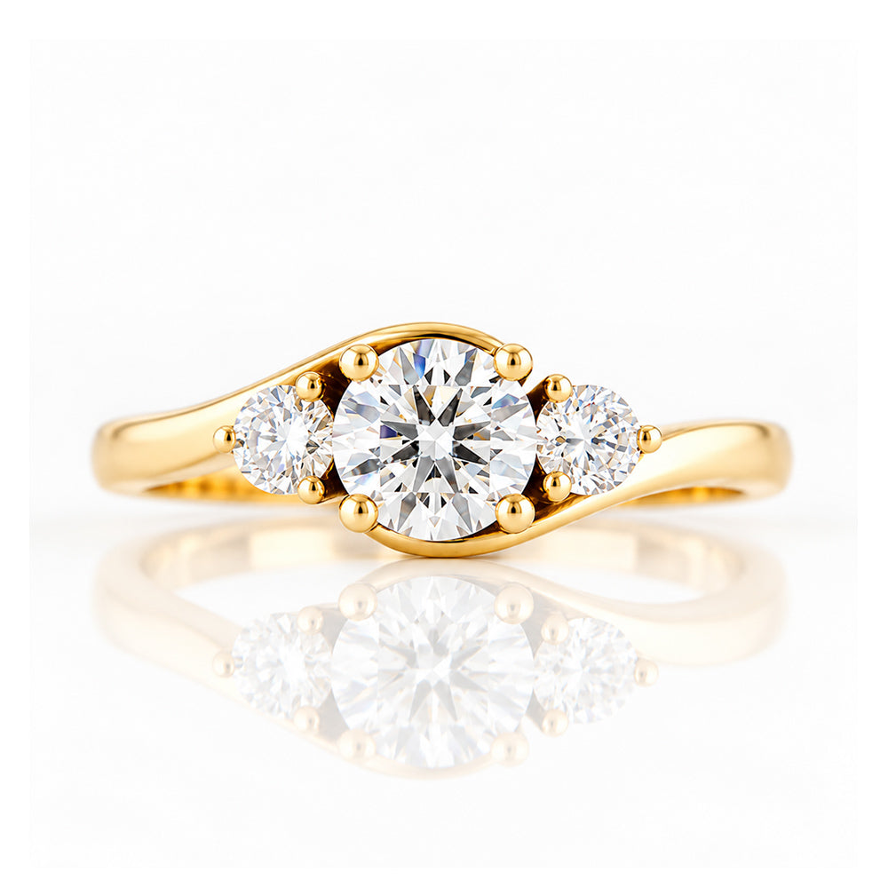 Ava, a Lab Diamond Trilogy Ring