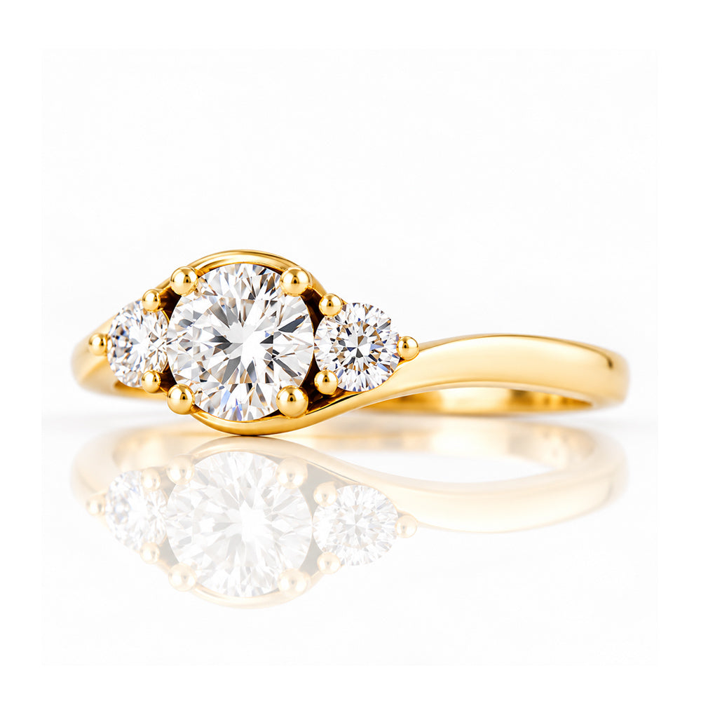 Ava, a Lab Diamond Trilogy Ring