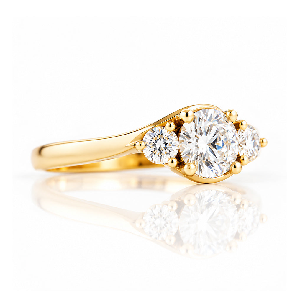 Ava, a Lab Diamond Trilogy Ring