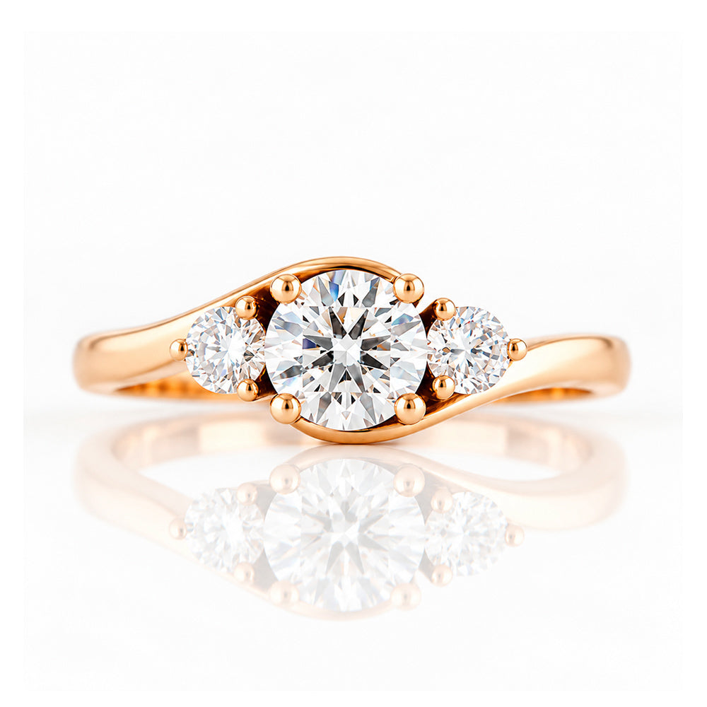 Ava, a Lab Diamond Trilogy Ring