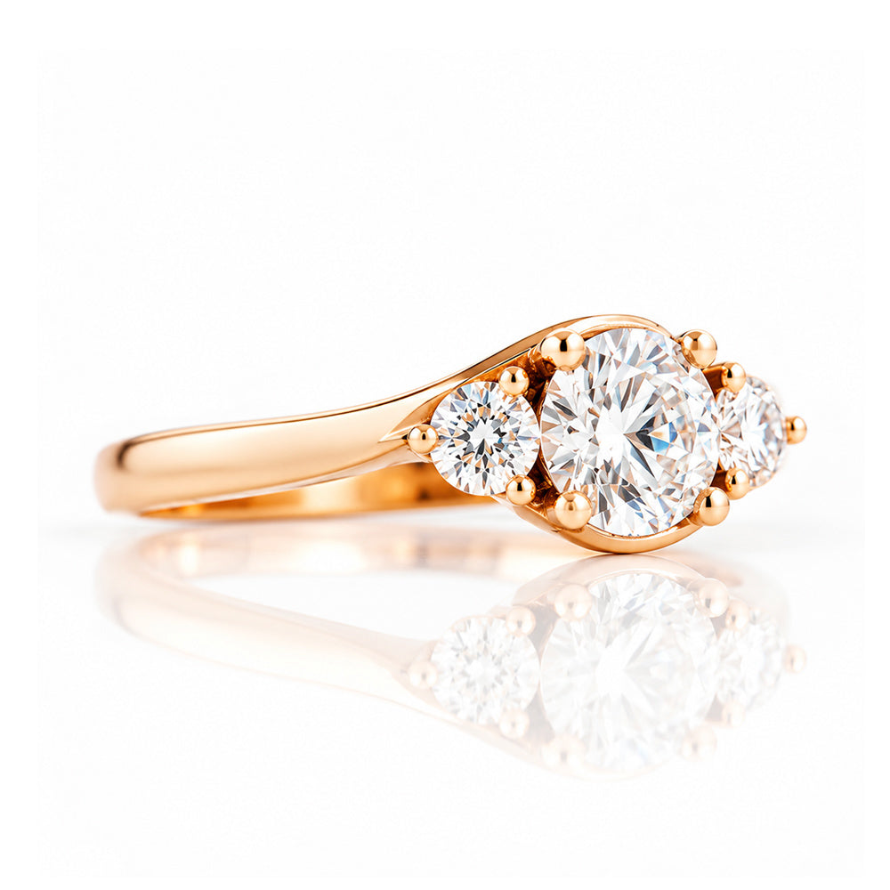 Ava, a Lab Diamond Trilogy Ring