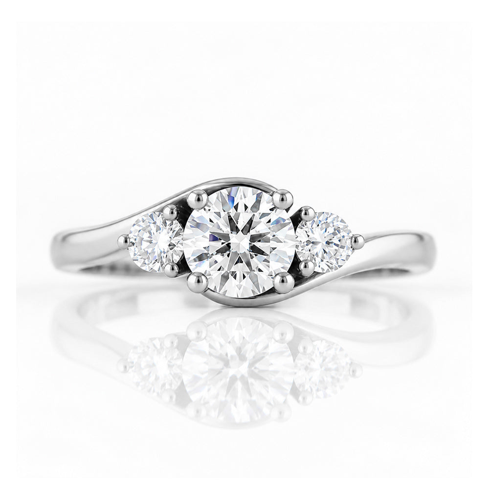 Ava, a Lab Diamond Trilogy Ring