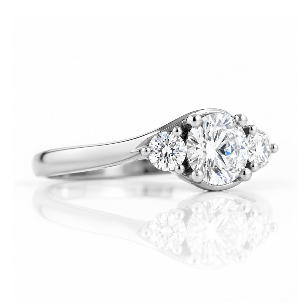 Ava, a Lab Diamond Trilogy Ring