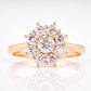 Fleur, a Lab Diamond Flower Cluster Ring - Victoria's Jewellery