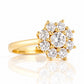 Fleur, a Lab Diamond Flower Cluster Ring - Victoria's Jewellery