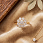 Fleur, a Lab Diamond Flower Cluster Ring - Victoria's Jewellery