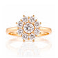 Fleur, a Lab Diamond Flower Cluster Ring - Victoria's Jewellery