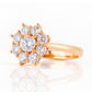 Fleur, a Lab Diamond Flower Cluster Ring - Victoria's Jewellery