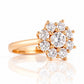 Fleur, a Lab Diamond Flower Cluster Ring - Victoria's Jewellery