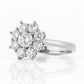Fleur, a Lab Diamond Flower Cluster Ring - Victoria's Jewellery