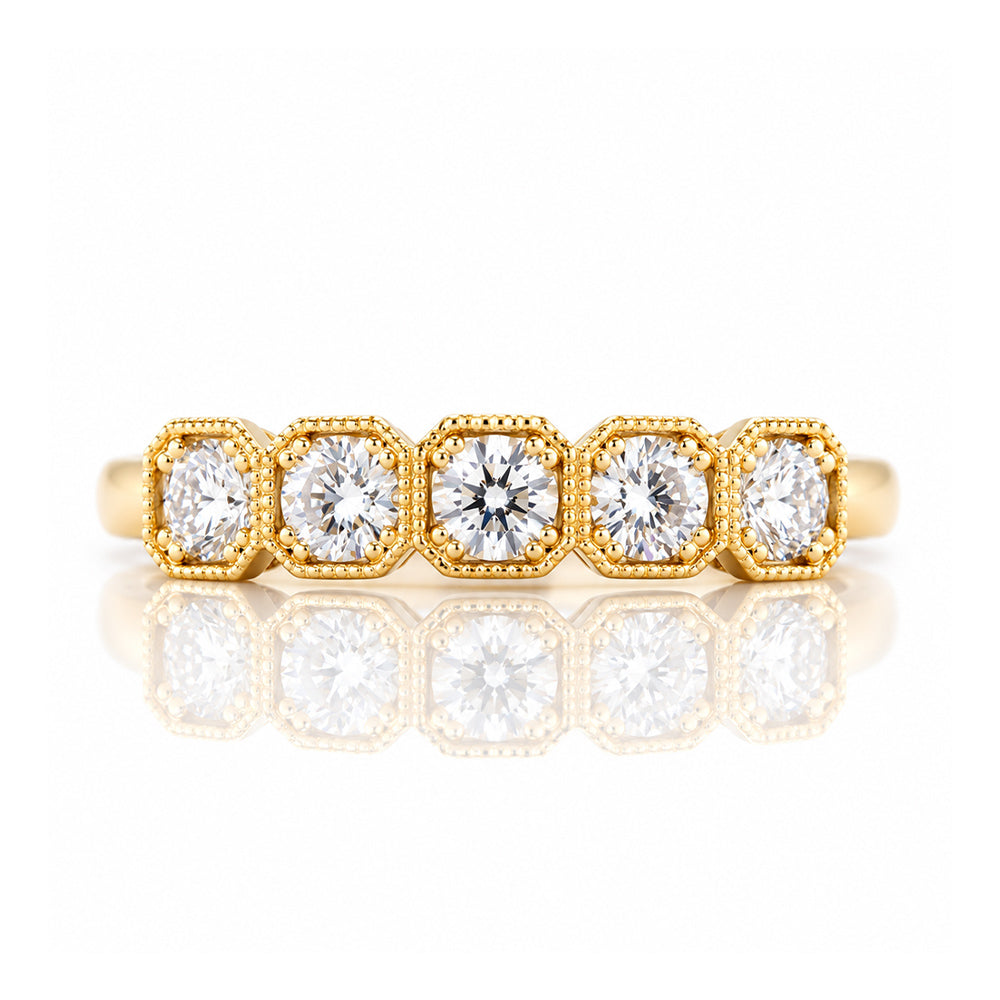 Zelrese, a Lab Diamond Half Eternity Ring - Victoria's Jewellery