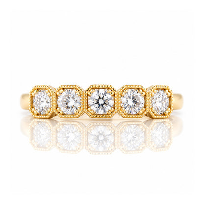 Zelrese, a Lab Diamond Half Eternity Ring - Victoria's Jewellery