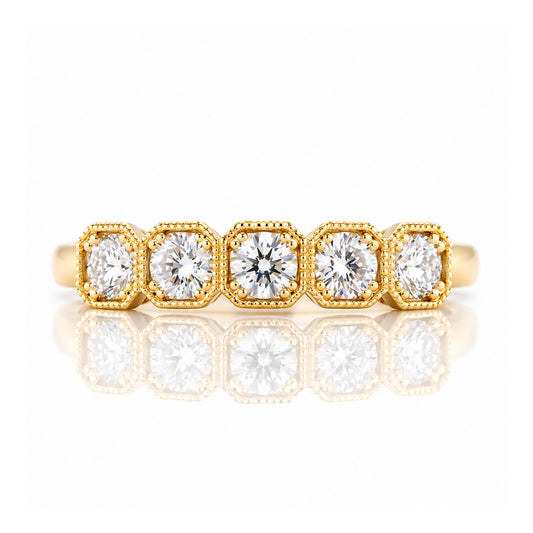 Zelrese, a Lab Diamond Half Eternity Ring - Victoria's Jewellery