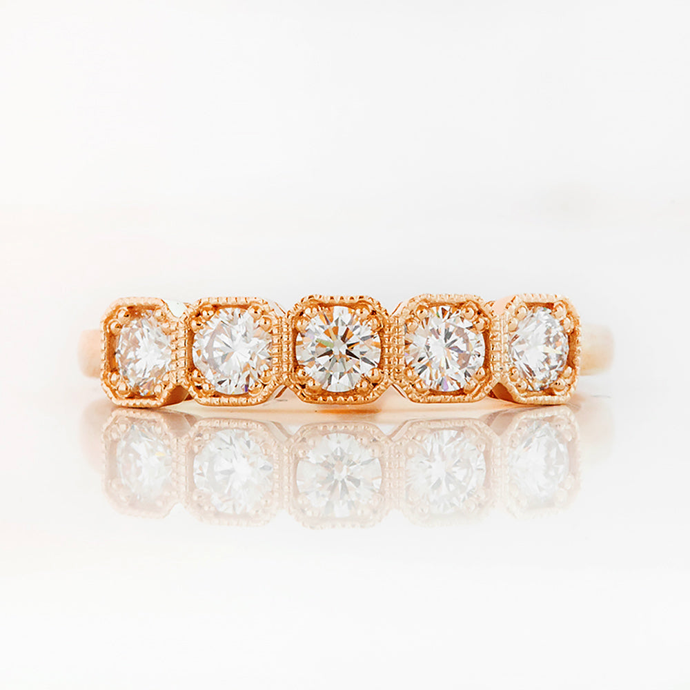 Zelrese, a Lab Diamond Half Eternity Ring - Victoria's Jewellery
