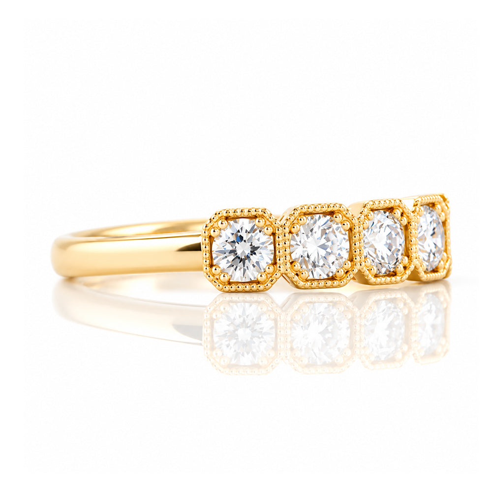 Zelrese, a Lab Diamond Half Eternity Ring - Victoria's Jewellery