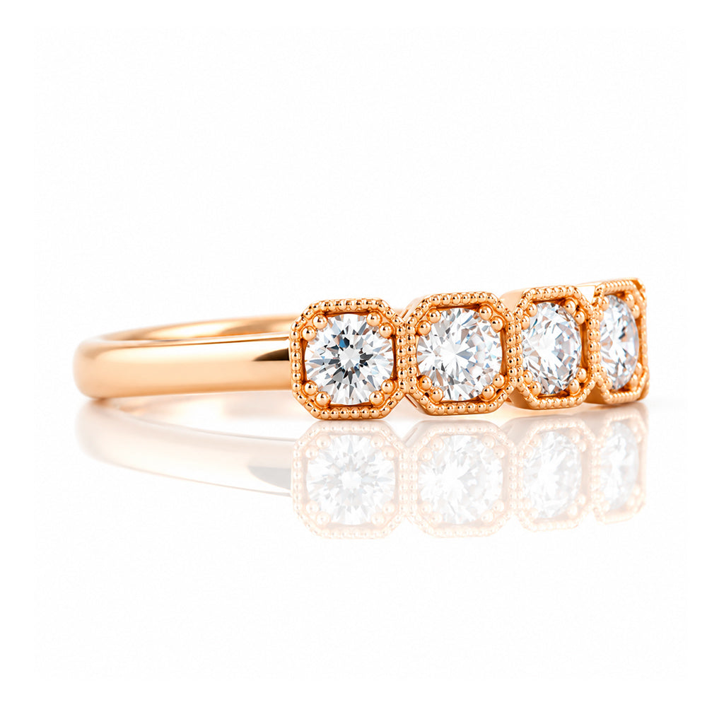 Zelrese, a Lab Diamond Half Eternity Ring - Victoria's Jewellery
