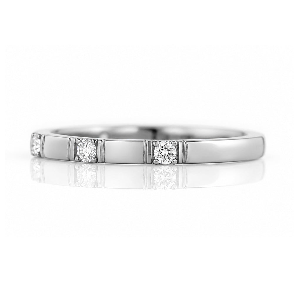 Zia, a Lab Diamond Wedding Band - Victoria's Jewellery
