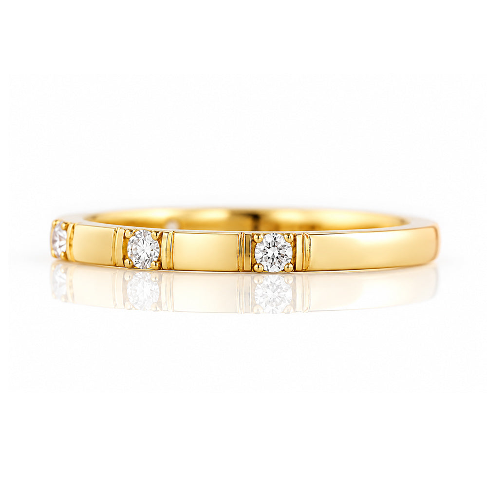 Zia, a Lab Diamond Wedding Band - Victoria's Jewellery