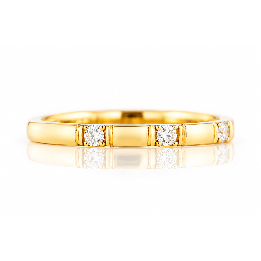Zia, a Lab Diamond Wedding Band - Victoria's Jewellery