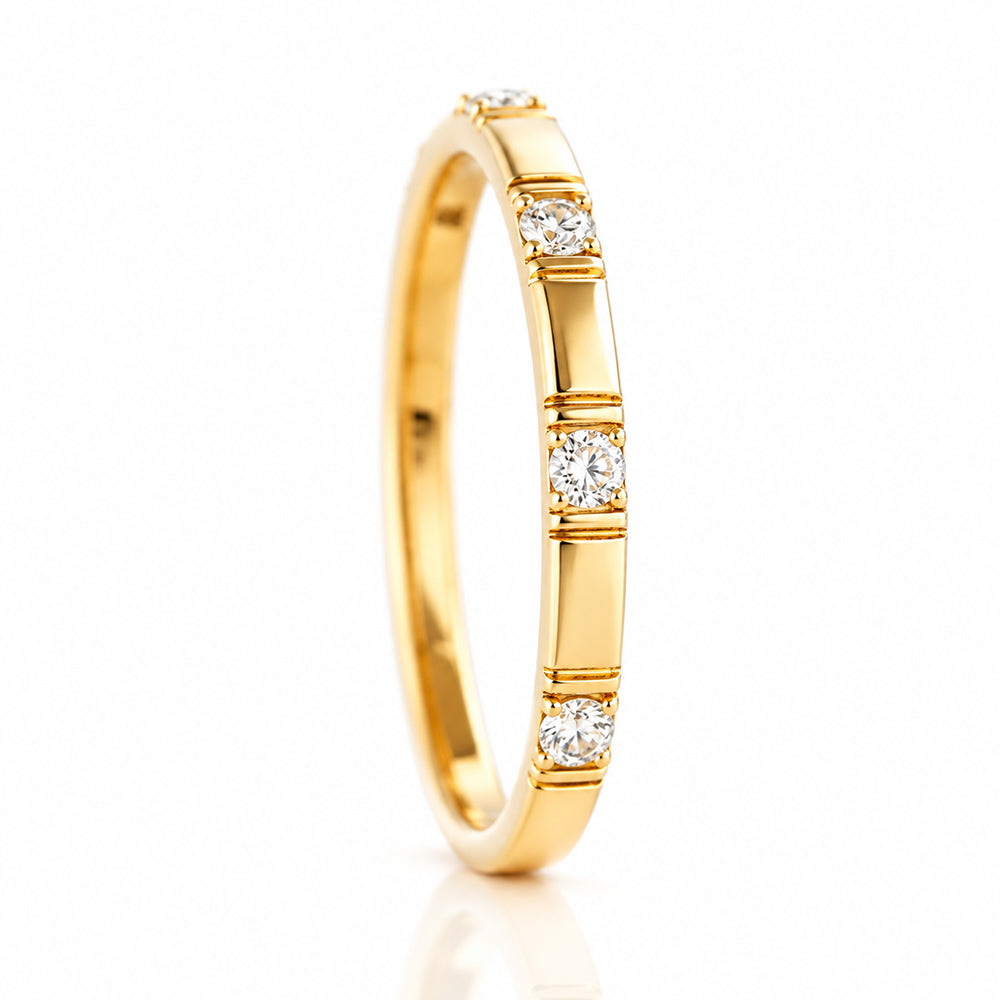 Zia, a Lab Diamond Wedding Band - Victoria's Jewellery
