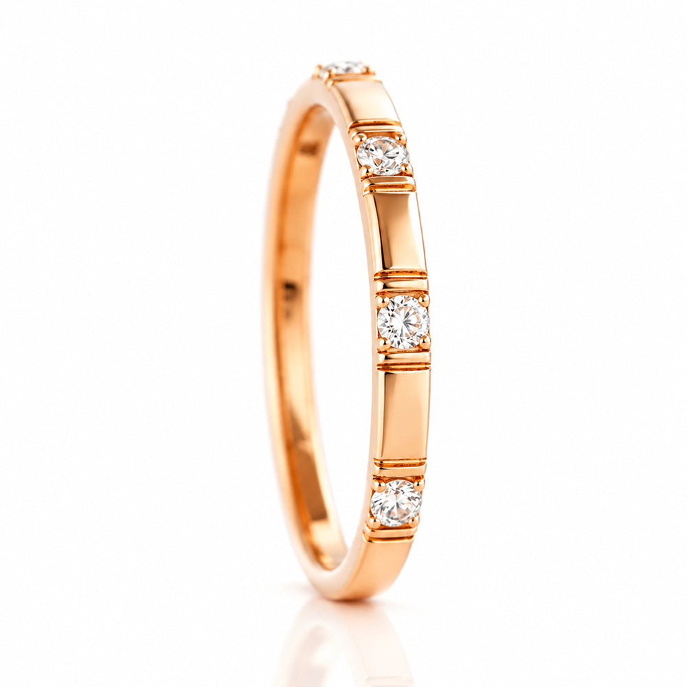 Zia, a Lab Diamond Wedding Band - Victoria's Jewellery