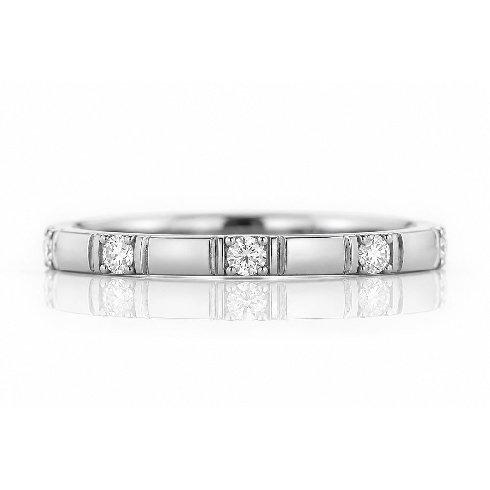 Zia, a Lab Diamond Wedding Band - Victoria's Jewellery